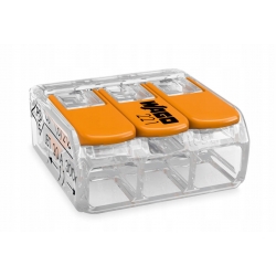 Złączka elektryczna WAGO linka, drut 3x0,2-4mm2 Złączka elektryczna WAGO linka, drut 3x0,2-4mm2