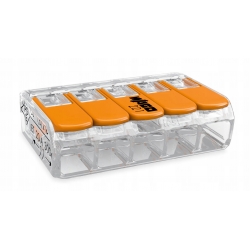 Złączka elektryczna WAGO linka, drut 5x0,2-4mm2 Złączka elektryczna WAGO linka, drut 5x0,2-4mm2