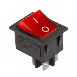 Przełącznik IRS-201-16A 250VAC czerwony (PRK0008B)