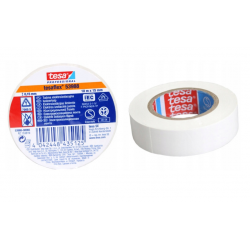Taśma izolacyjna Tesa PCV 53988 15mm 10m biała Taśma izolacyjna Tesa PCV 53988 15mm 10m biała