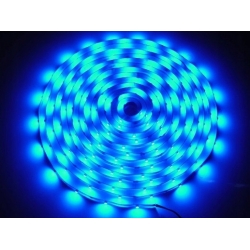 Taśma LED 3528 5m 300diod IP65 wodoodp. niebieska
