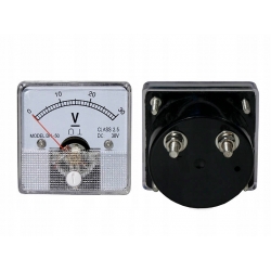 Miernik wskaźnik analogowy woltomierz DC 30V kwadr