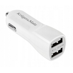 Ładowarka samochodowa Kruger Matz dual USB 2.4A Ładowarka samochodowa Kruger Matz dual USB 2.4A