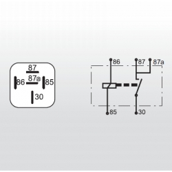 Przekaźnik 24V/20A typ 551 - Włochy - Markland