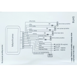 Moduł domykania 2 elektrycznych szyb - 12V Moduł domykania 2 elektrycznych szyb - 12V