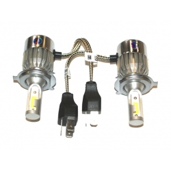 Żarówki LED H4 Zestaw 72W 7600lm COB - 2szt Żarówki LED H4 Zestaw 72W 7600lm COB - 2szt
