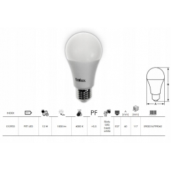 Żarówka Led Pitt E27 24V AC/DC 12W 4000K Żarówka Led Pitt E27 24V AC/DC 12W 4000K