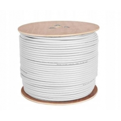 Kabel antenowy koncentryczny RG-6U + złączki F 5m