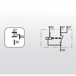 Przekaźnik 12V/30A typ 542 - Włochy - Markland