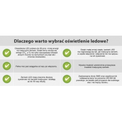 Żarówka LED G45 7W, E14, 3000K, 230V