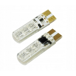 Żarówki samochodowe kolor RGB LED W5W T10 + pilot Żarówki samochodowe kolor RGB LED W5W T10 + pilot