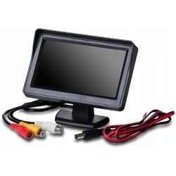 Monitor LCD 4,3 cala np. do kamer cofania , DVD