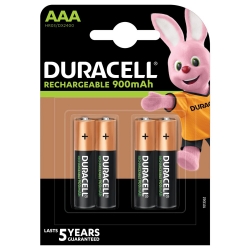 Akumulatorki Duracell Recharge Turbo R03 AAA 900