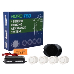 Czujniki parkowania 4x buzzer Białe 18mm M-TECH (XE015)