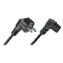 Kabel przewód zasilający komputerowy kątowy 3m