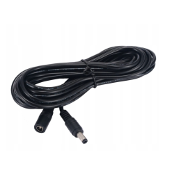 Kabel przedłużacz DC 2,1/5,5 gniazdo - wtyk 3m