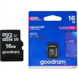 Karta pamięci microSD 16GB UHS-I Goodram z adapter