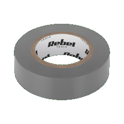 Taśma izolacyjna REBEL 0,13mm 19 mm 18m szara